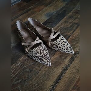 Journee Collection Cheetah Print Ballet Flats, Size 8 1/2, New W/O tags